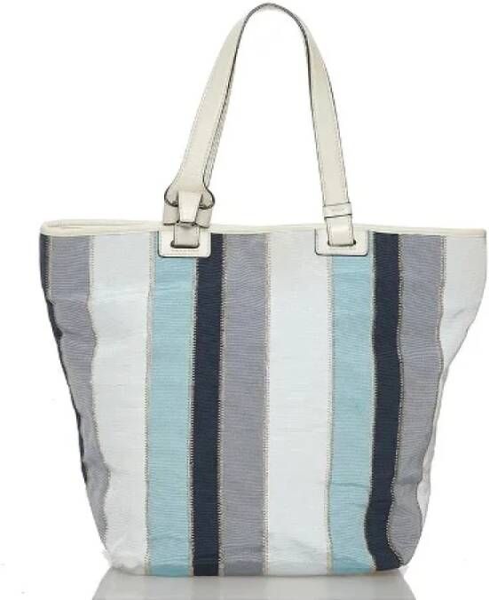 Salvatore Ferragamo Pre-owned Pre-owned Canvas shoulder-bags Blauw Dames