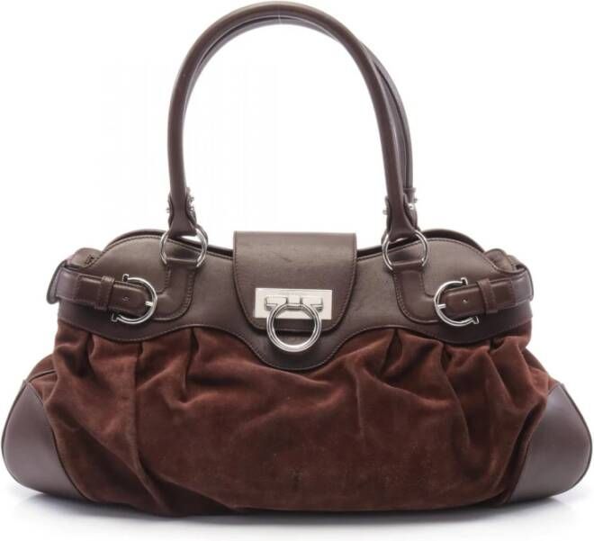 Salvatore Ferragamo Pre-owned Handbags Bruin Dames