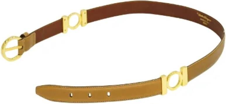 Salvatore Ferragamo Pre-owned Pre-owned Leather belts Bruin Dames