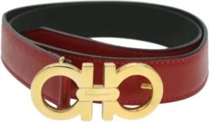 Salvatore Ferragamo Pre-owned Pre-owned Leather belts Rood Dames