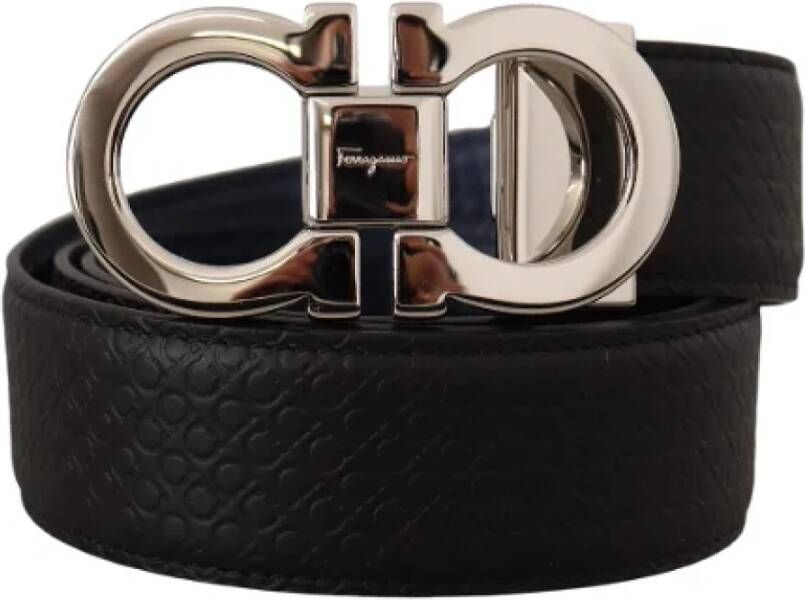 Salvatore Ferragamo Pre-owned Leather belts Zwart Dames