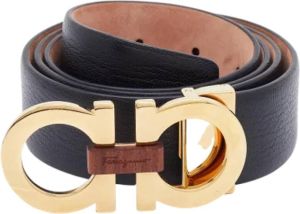 Salvatore Ferragamo Pre-owned Pre-owned Leather belts Zwart Dames