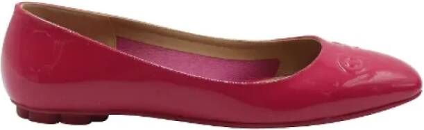 Salvatore Ferragamo Pre-owned Pre-owned Leather flats Roze Dames