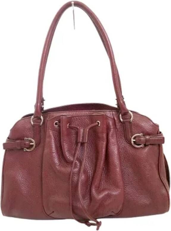 Salvatore Ferragamo Pre-owned Pre-owned Leather handbags Rood Dames