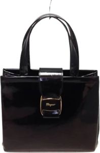 Salvatore Ferragamo Pre-owned Pre-owned Leather handbags Zwart Dames