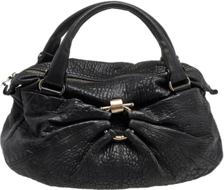 Salvatore Ferragamo Pre-owned Leather handbags Zwart Dames