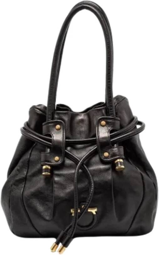 Salvatore Ferragamo Pre-owned Leather handbags Zwart Dames