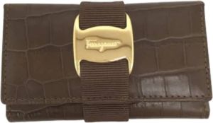 Salvatore Ferragamo Pre-owned Pre-owned Leather key-holders Bruin Dames