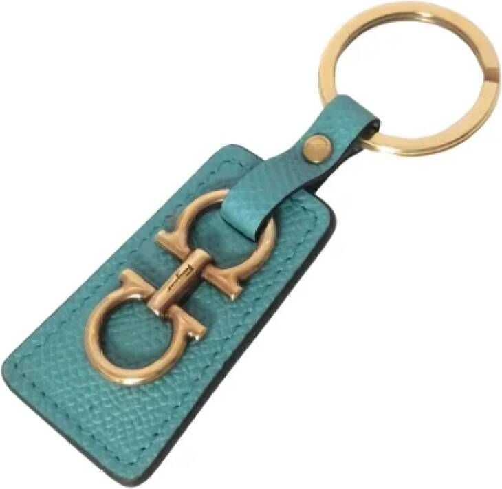 Salvatore Ferragamo Pre-owned Pre-owned Leather key-holders Groen Dames