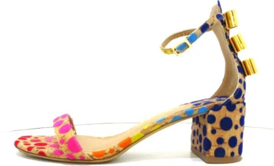 Salvatore Ferragamo Pre-owned Leather sandals Meerkleurig Dames