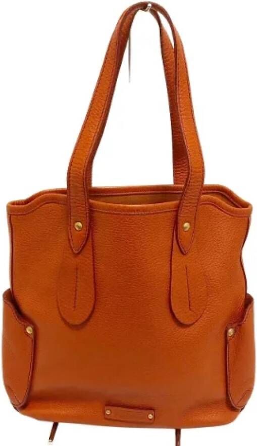 Salvatore Ferragamo Pre-owned Pre-owned Leather shoulder-bags Oranje Dames