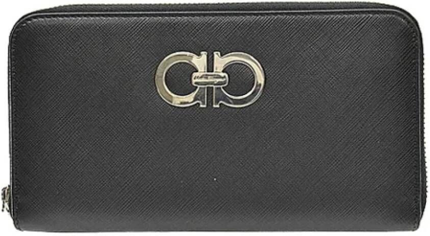 Salvatore Ferragamo Pre-owned Pre-owned Leather wallets Zwart Dames