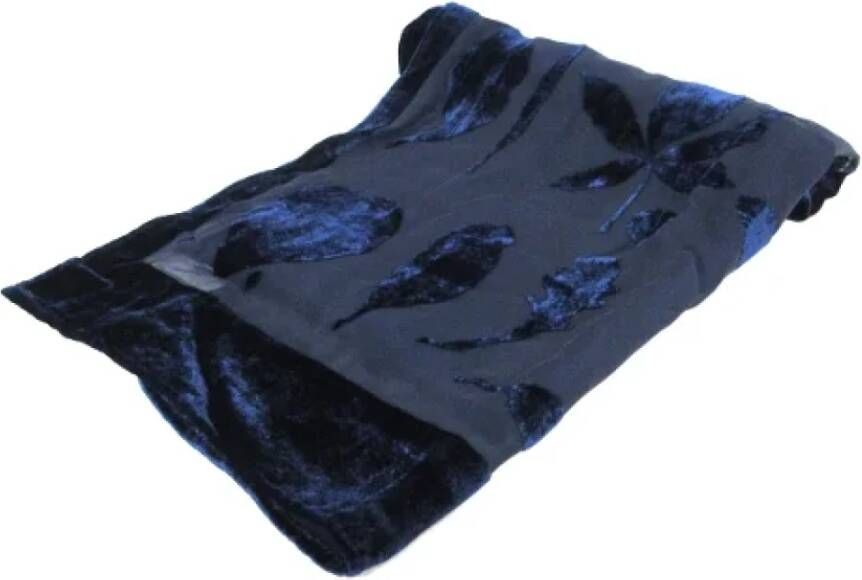 Salvatore Ferragamo Pre-owned Pre-owned Silk scarves Blauw Dames