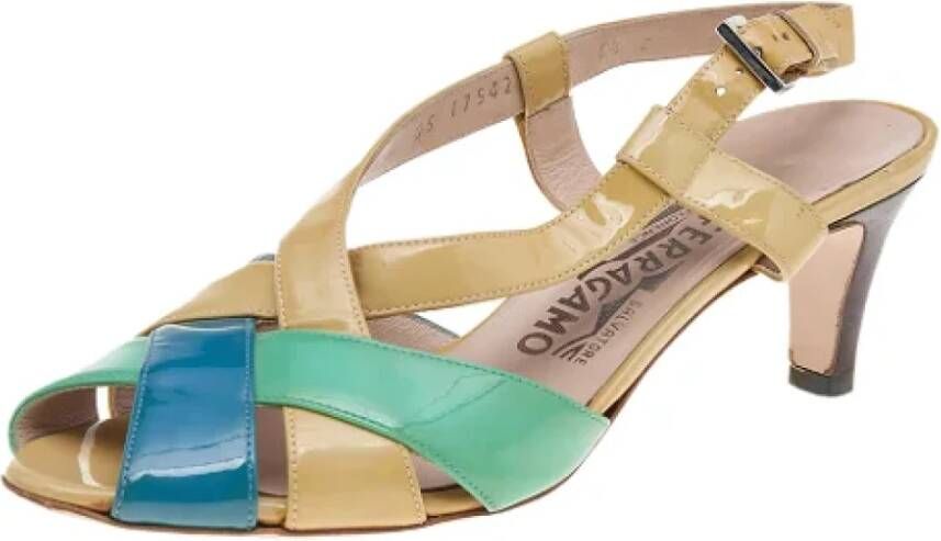 Salvatore Ferragamo Pre-owned Sandalen Meerkleurig Dames