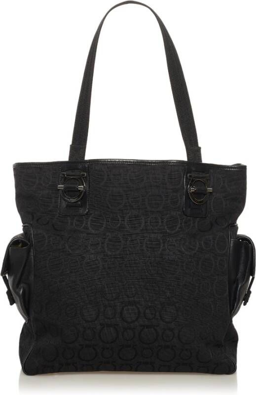 Salvatore Ferragamo Pre-owned Tweedehands tas Zwart Dames