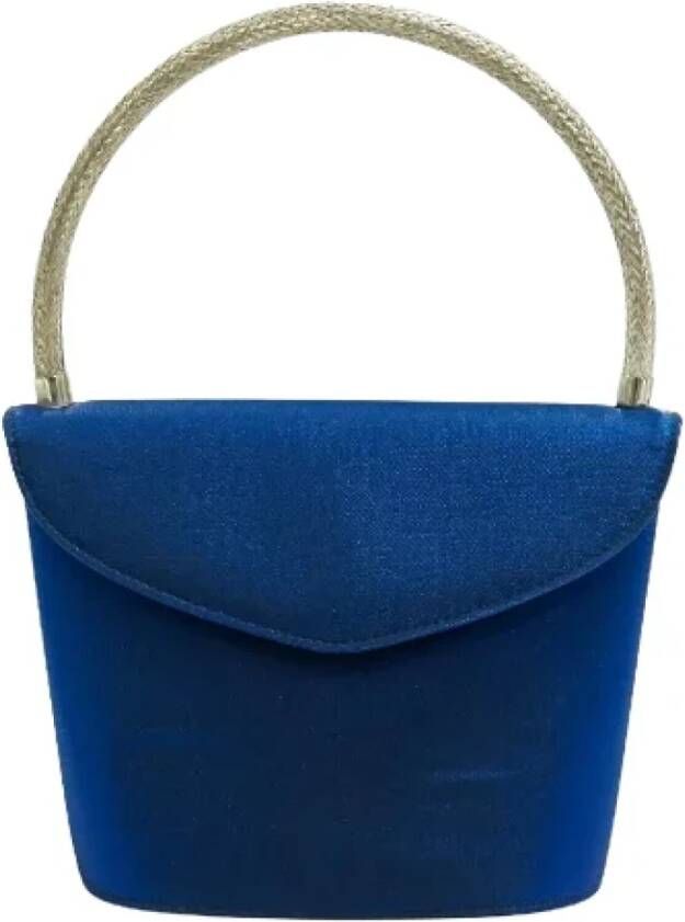 Salvatore Ferragamo Pre-owned Vluwelen handtassen van tweedehands Blauw Dames