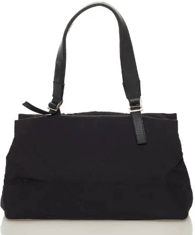 Salvatore Ferragamo Pre-owned Voldoende canvas-bakken Zwart Dames