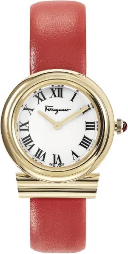 Salvatore Ferragamo Pre-owned Voldoende geelgouden horloges Geel Dames