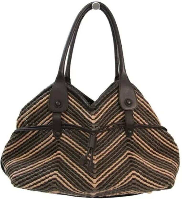 Salvatore Ferragamo Pre-owned Voldoende lederen bakken Bruin Dames
