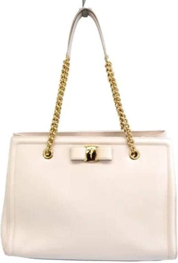 Salvatore Ferragamo Pre-owned Voldoende lederen bakken Roze Dames