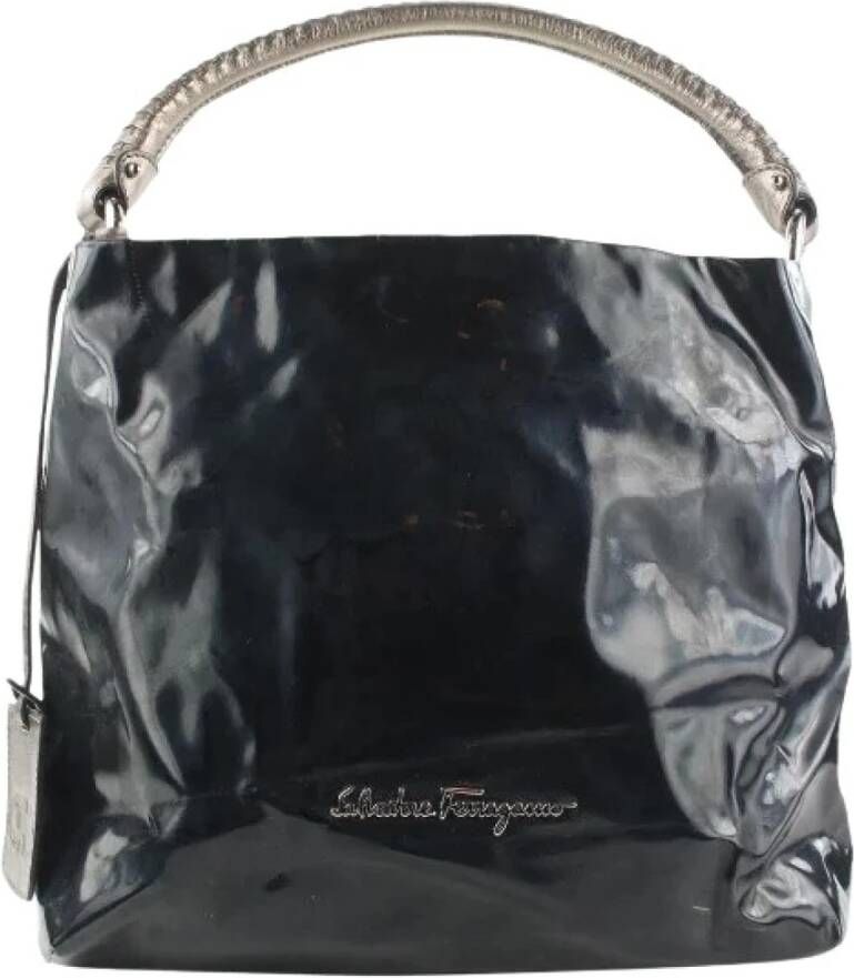 Salvatore Ferragamo Pre-owned Voldoende lederen handtassen Zwart Dames