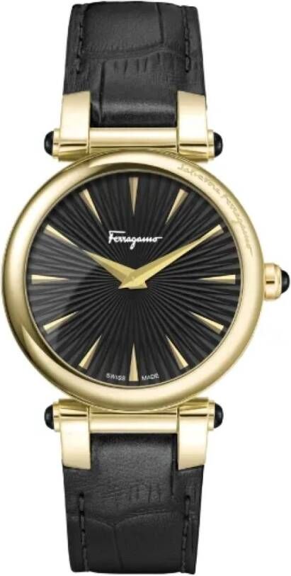 Salvatore Ferragamo Pre-owned Voldoende lederen horloges Grijs Dames