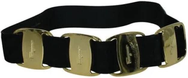 Salvatore Ferragamo Pre-owned Voldoende lederen riemen Grijs Dames