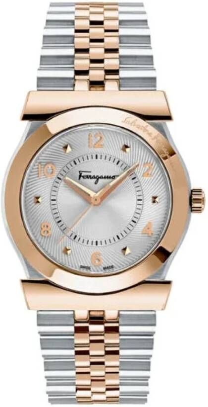 Salvatore Ferragamo Pre-owned Voldoende metalen horloges Roze Dames
