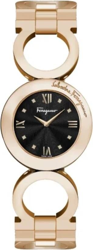 Salvatore Ferragamo Pre-owned Voldoende roestvrijstalen horloges Roze Dames
