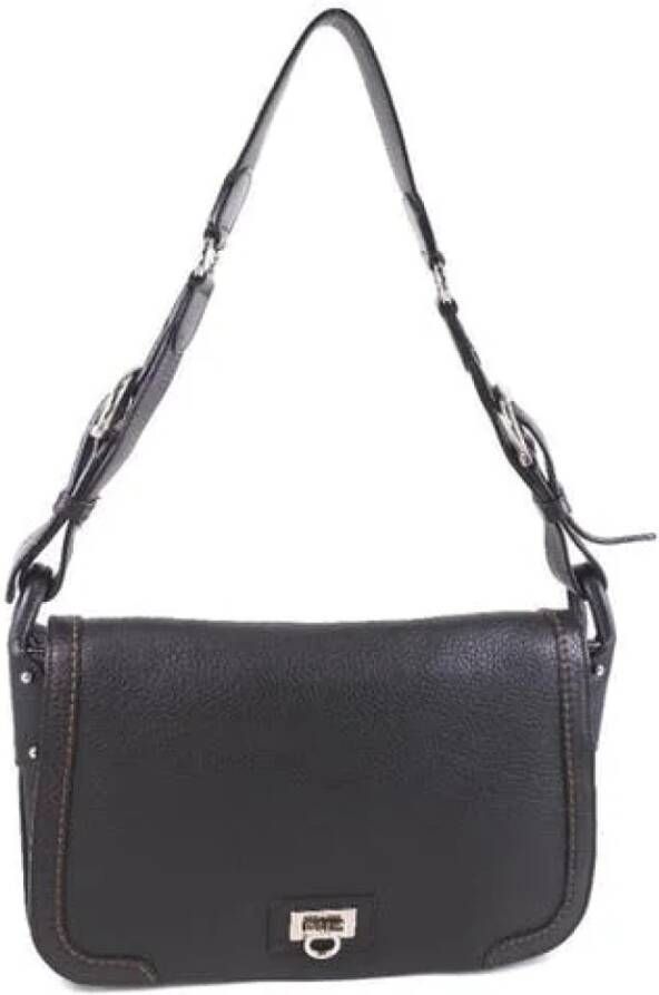 Salvatore Ferragamo Pre-owned Voldoende schouderzakken Zwart Dames