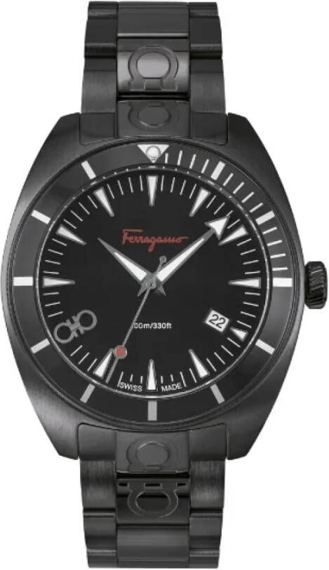 Salvatore Ferragamo Pre-owned Voldoende stoffen horloges Zwart Dames