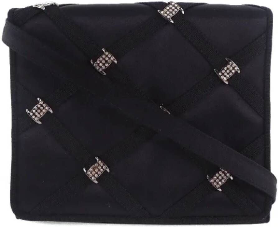 Salvatore Ferragamo Pre-owned Voldoende stoffen schouderzakken Zwart Dames