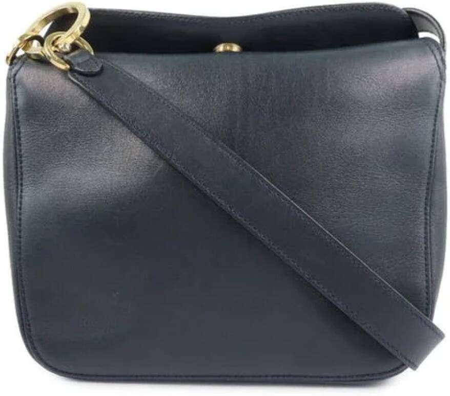Salvatore Ferragamo Pre-owned Voldoende stoffen schouderzakken Zwart Dames