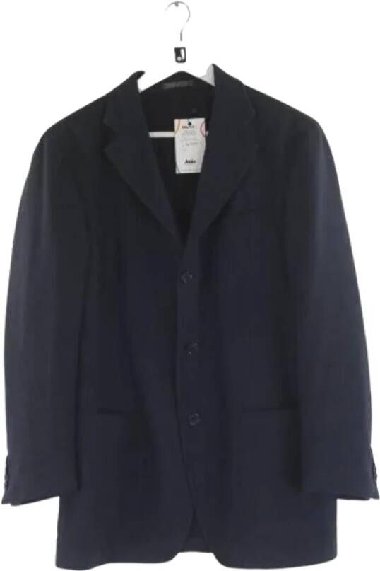 Salvatore Ferragamo Pre-owned Wool outerwear Blauw Dames