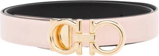 Salvatore Ferragamo `New Gancini` Belt Roze Dames