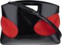 Salvatore Ferragamo Rode en Zwarte Tas met Uitgesneden Details Meerkleurig Dames - Thumbnail 1