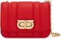 Salvatore Ferragamo Rode Geometrisch Gewatteerde Ferragamo Tas Rood Dames - Thumbnail 1