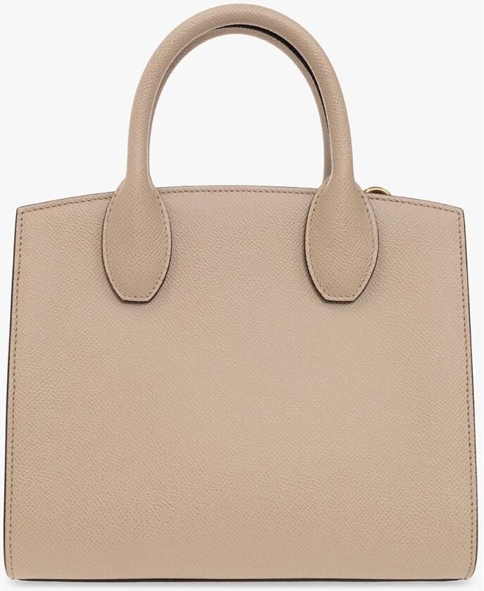 Salvatore Ferragamo Stijlvolle Crossbody Tas in Zwart Leer Beige Dames - Foto 4