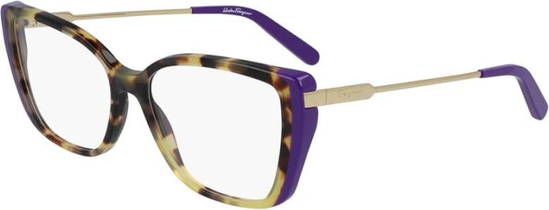 Salvatore Ferragamo Mode Bril Sf2850 Blauw Brown Dames