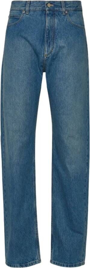 Salvatore Ferragamo Jeans met rechte pijpen Blauw Heren