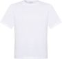 Salvatore Ferragamo Witte Katoenen T-shirt Klassieke Stijl White Dames - Thumbnail 1