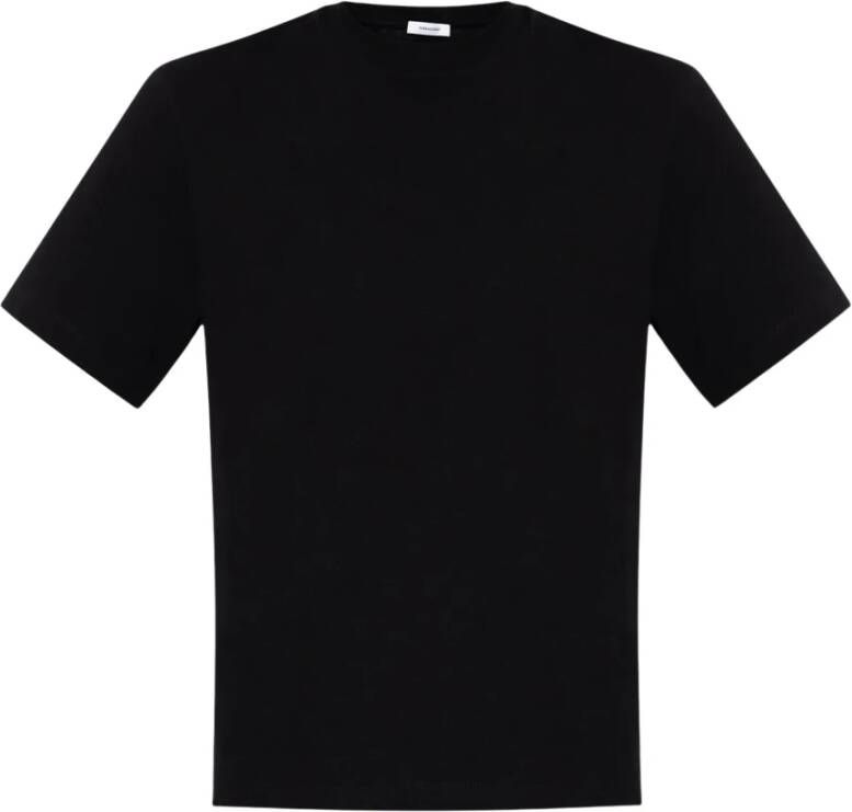 Salvatore Ferragamo Zwarte katoenen T-shirt met logo print Zwart Dames