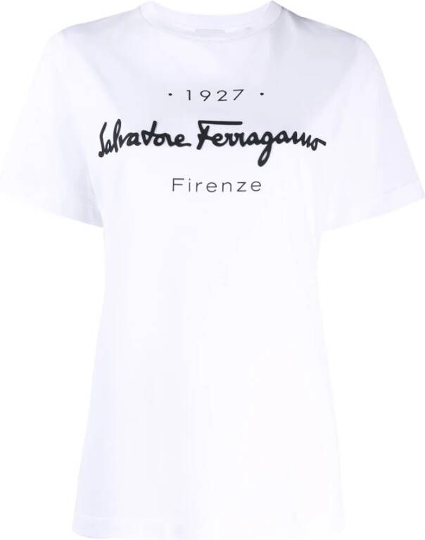 Salvatore Ferragamo T-shirts Wit Dames
