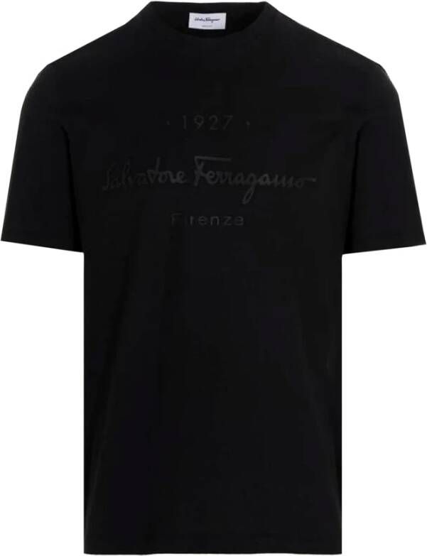 Salvatore Ferragamo T-shirt Zwart Heren