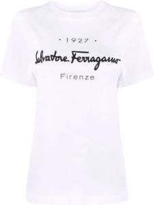 Salvatore Ferragamo T-Shirts Wit Dames