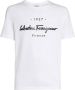 Salvatore Ferragamo T-Shirts White Heren - Thumbnail 1