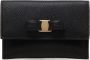 Salvatore Ferragamo Zwarte Portemonnees Stijlvolle Collectie Black Dames - Thumbnail 1