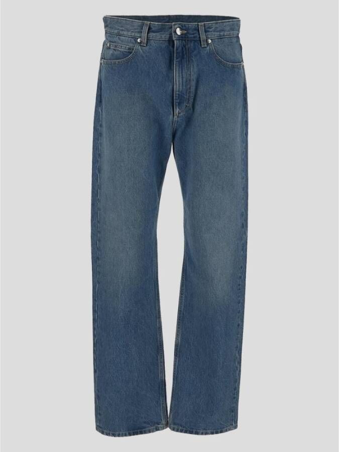 Salvatore Ferragamo Wide Jeans Blauw Heren