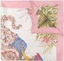 Salvatore Ferragamo Zijden India Patroon Vierkante Sjaal Multicolor Dames - Thumbnail 1
