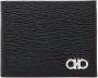 Salvatore Ferragamo Zwarte Dubbele Gancio Billfold Portemonnee Black Heren - Thumbnail 1